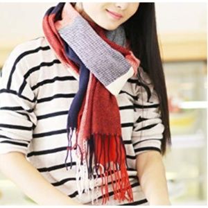 Unisex Grid Scarf